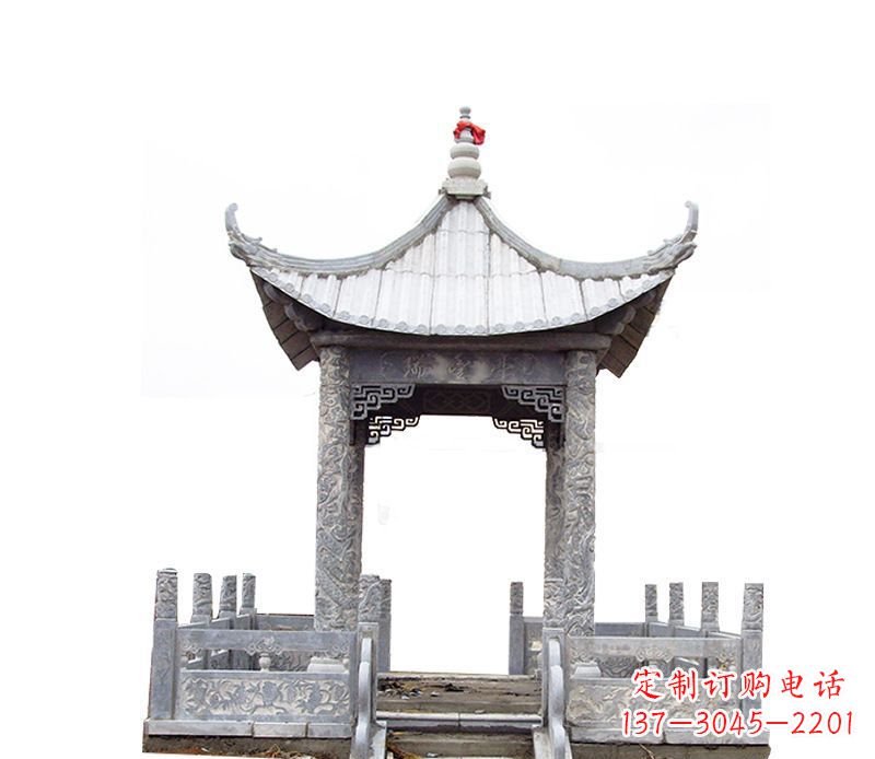 信阳四角仿古石凉亭石雕
