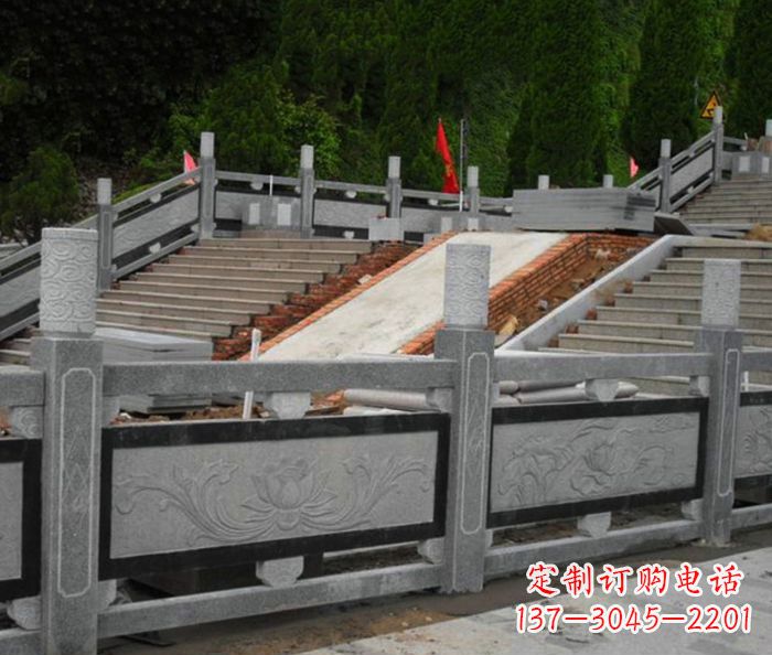 信阳寺庙景观仿古石栏板 (2)