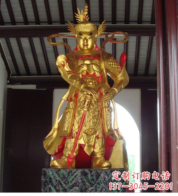 信阳寺庙韦陀菩萨铜雕