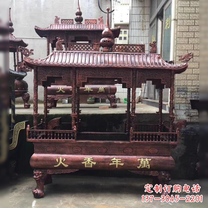 信阳寺庙香火香炉雕塑