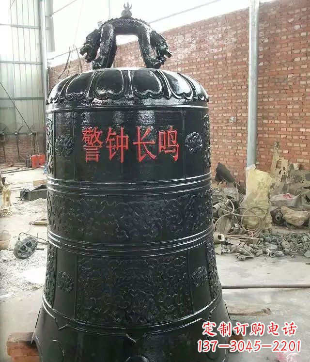 信阳寺庙铸铜钟铜雕 (4)