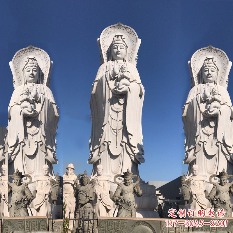 信阳送子观音大型石雕塑