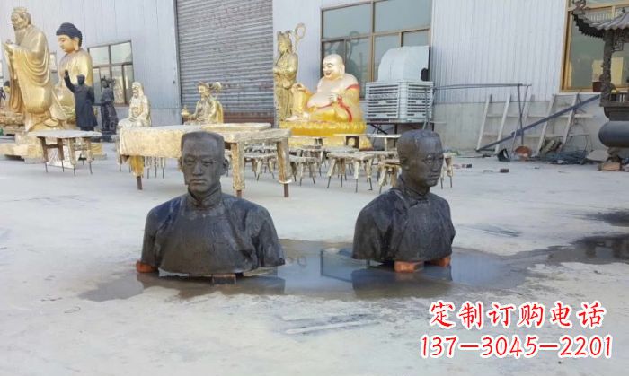 信阳陶行知半身像铜雕