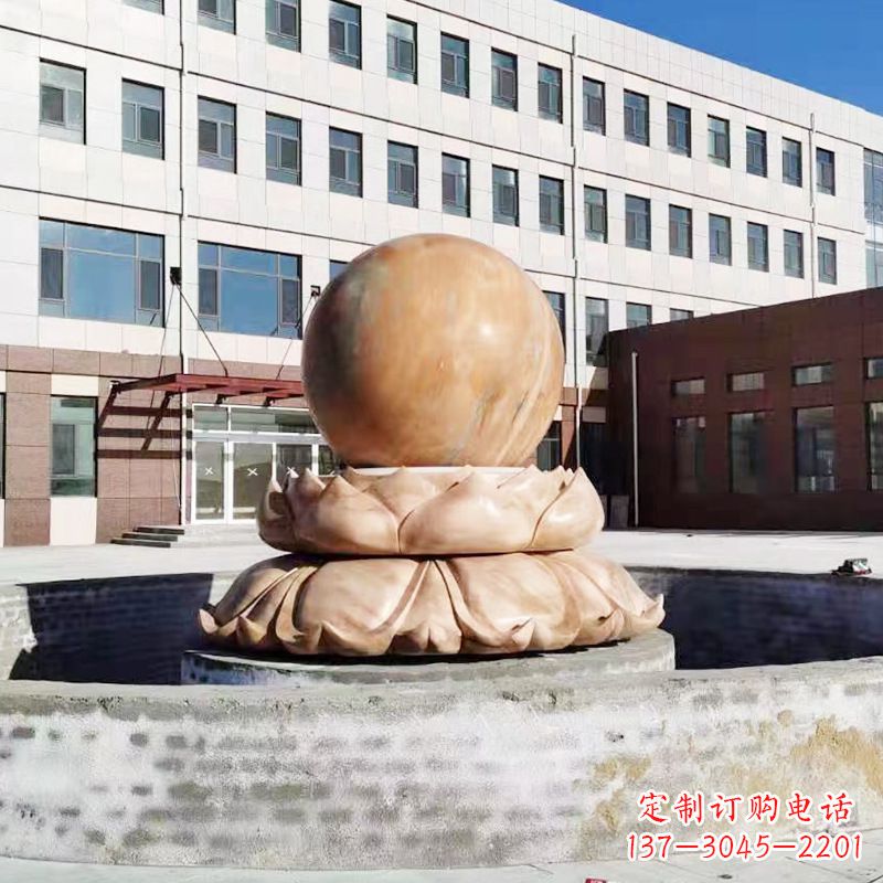 信阳特色的石雕风水球