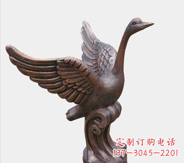 信阳天鹅锻铜雕塑