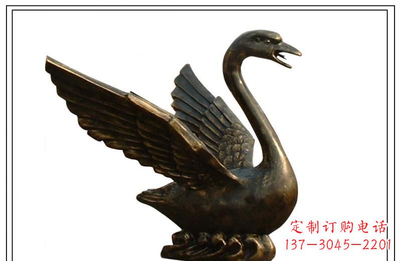 信阳天鹅喷泉铜雕