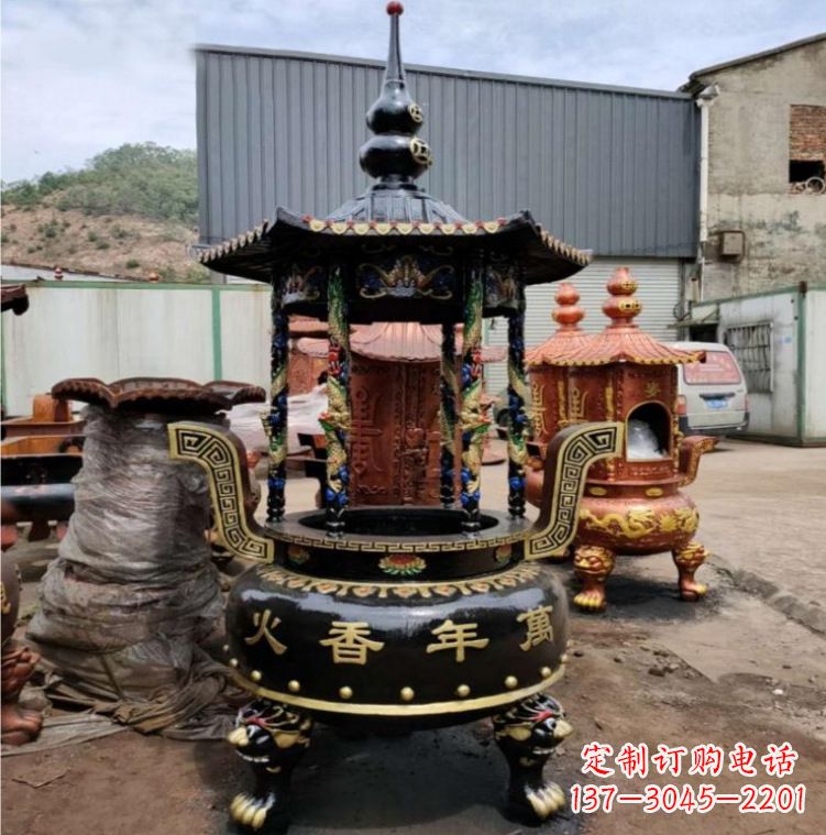信阳铁香炉铜雕