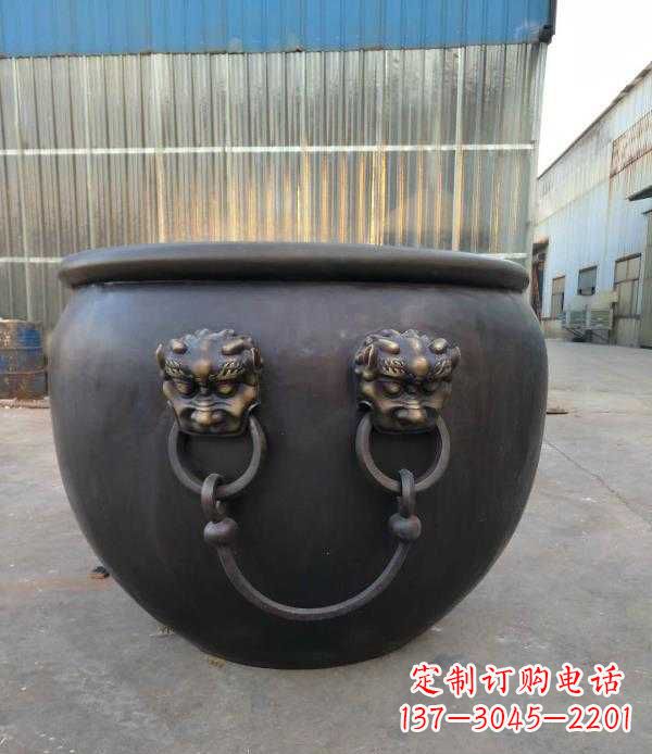 信阳庭院水缸铜雕
