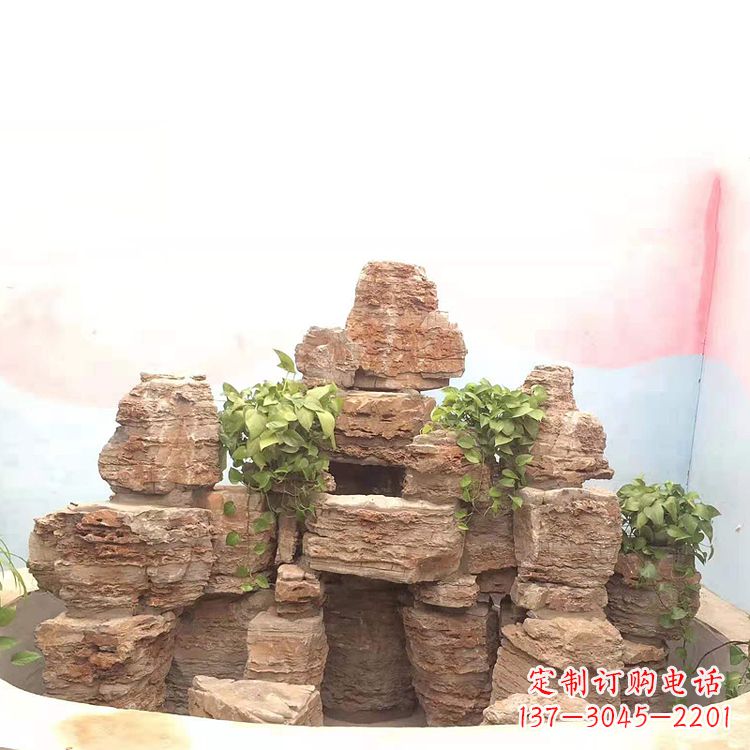 信阳庭院园林假山鱼池