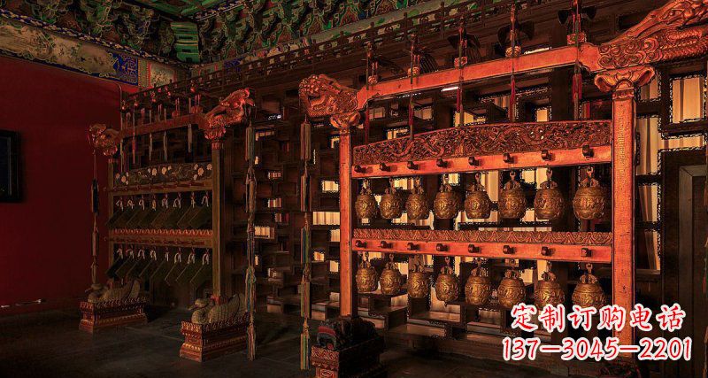 信阳铜编钟古代乐器铜雕