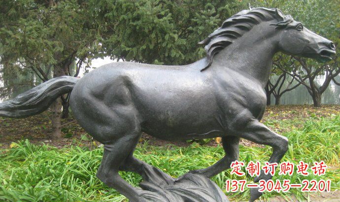 信阳铜雕奔马公园动物雕塑