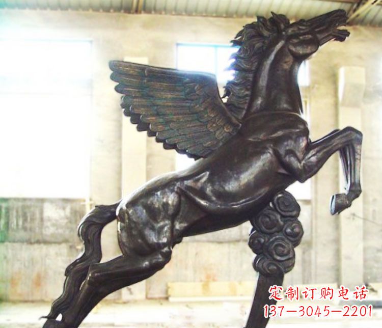 信阳铜雕奔跑飞马雕塑