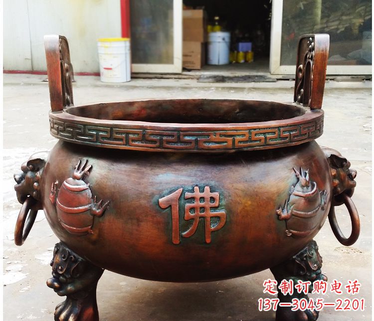 信阳铜雕祠堂景观香炉