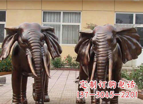 信阳铜雕大象222