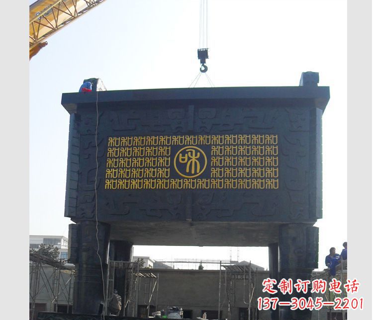 信阳铜雕大型鼎盛香炉