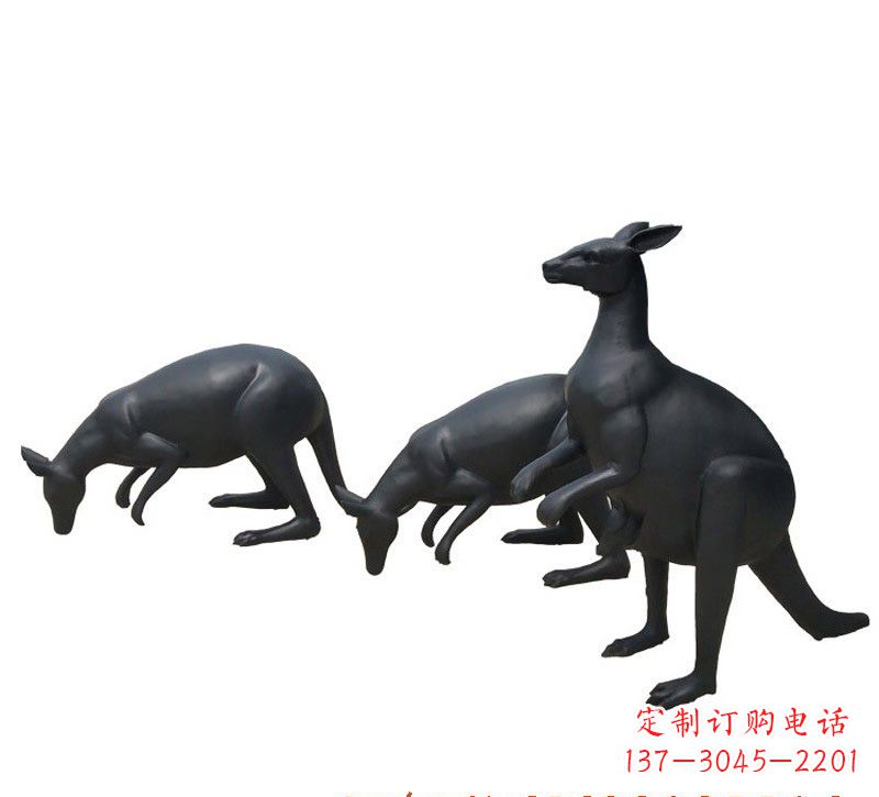 信阳铜雕袋鼠雕塑