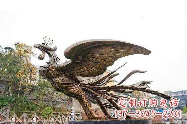 信阳铜雕凤凰