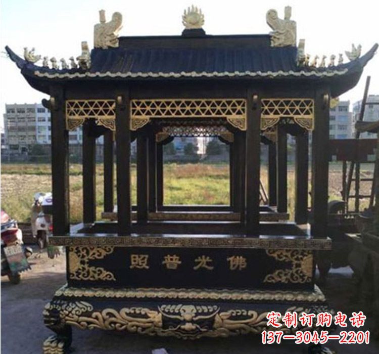 信阳铜雕佛光普照香炉