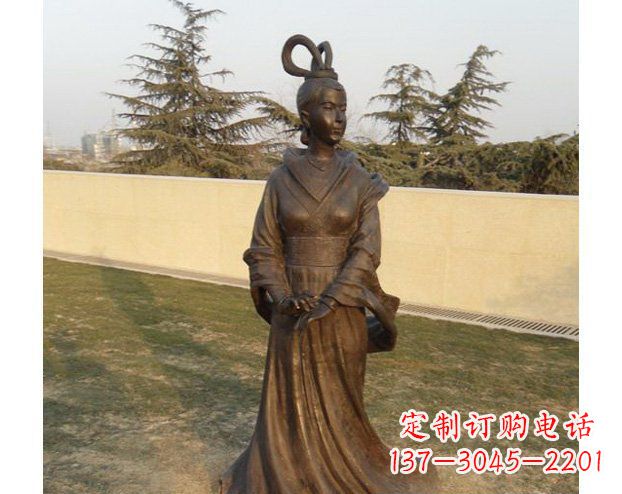 信阳铜雕古代美女人物雕塑
