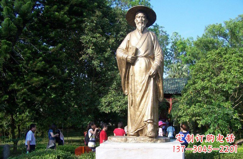 信阳铜雕古代名人苏轼苏东坡