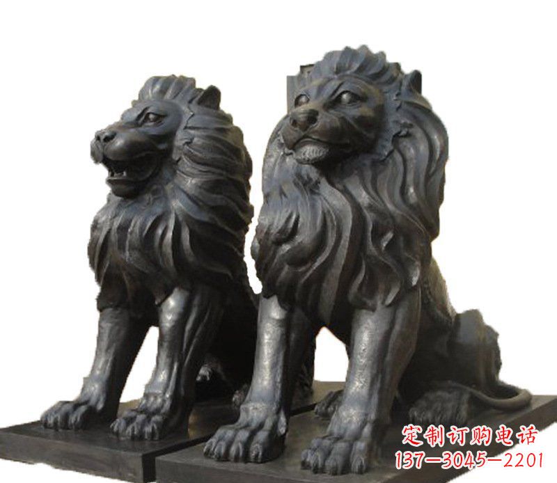 信阳铜雕古代神兽狮子雕塑