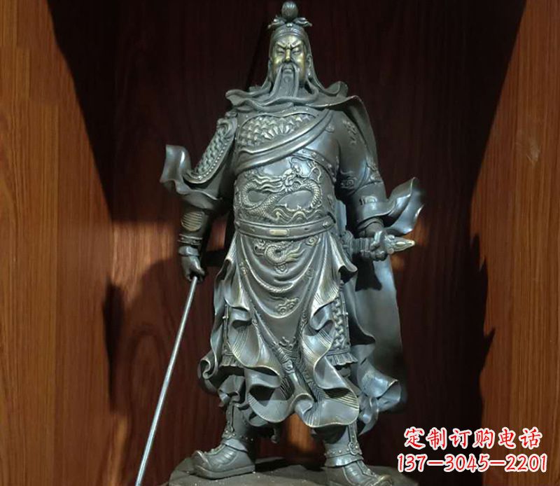 信阳铜雕关公人物雕塑