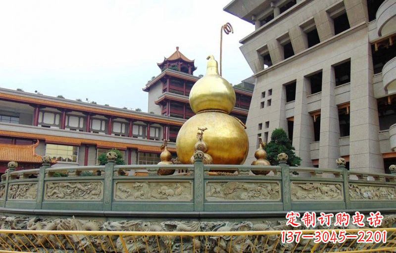 信阳铜雕葫芦公园景观雕塑