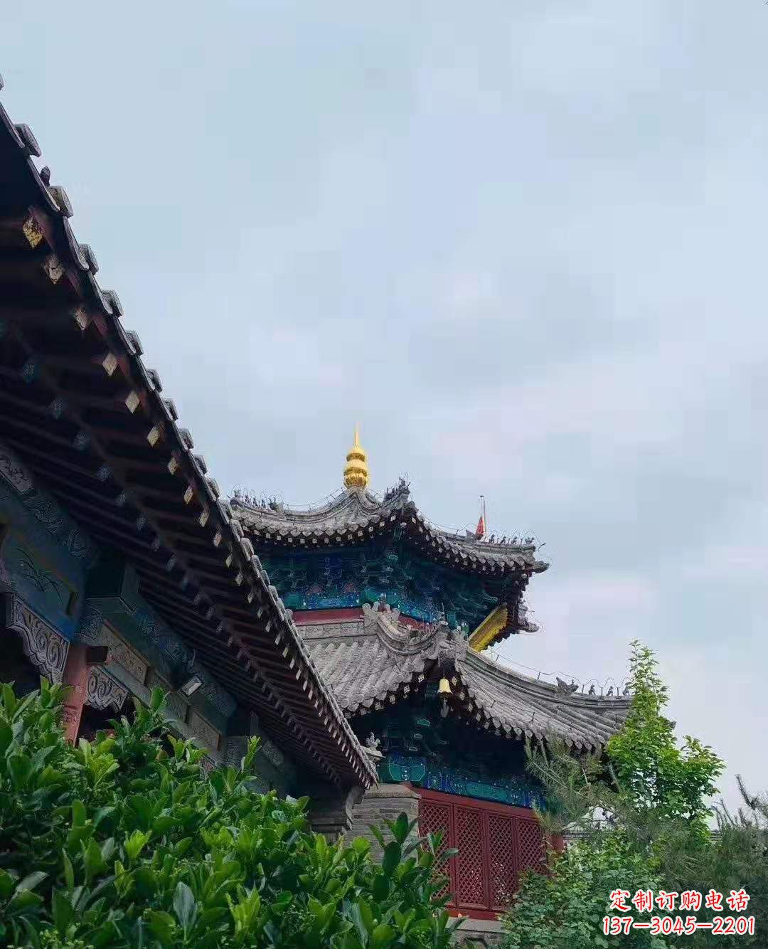 信阳铜雕葫芦塔顶寺庙摆件