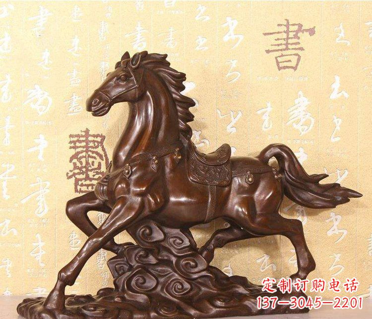 信阳铜雕户外园林动物马雕塑