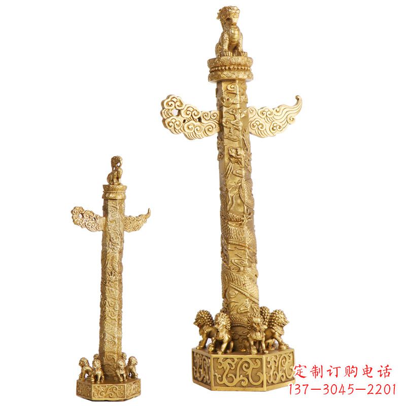 信阳铜雕华表柱