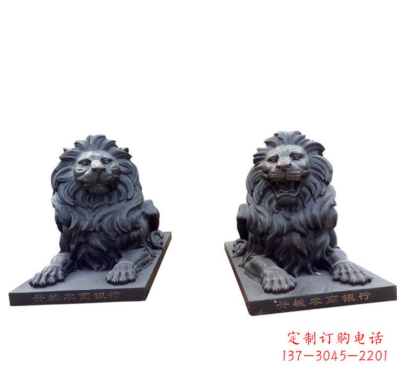 信阳铜雕汇丰狮子 (2)