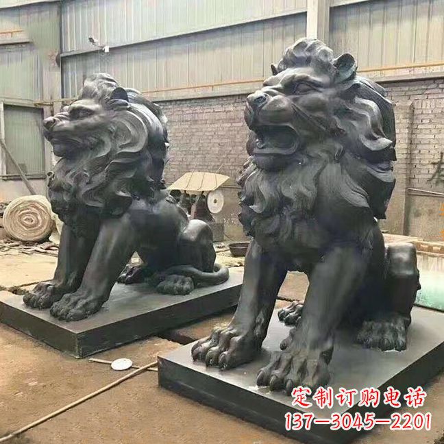 信阳铜雕汇丰狮子