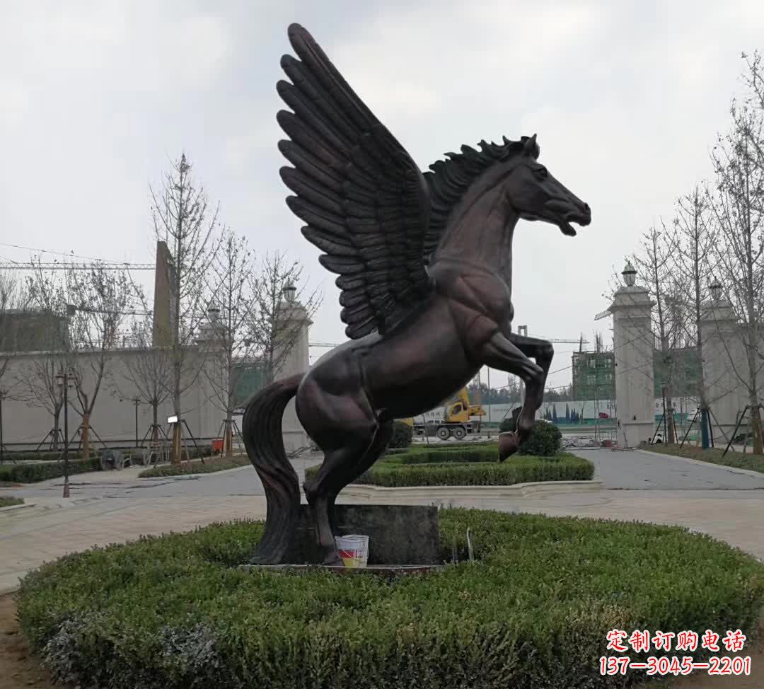 信阳铜雕景观飞马