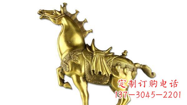 信阳铜雕马公园动物雕塑