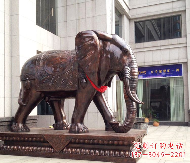 信阳铜雕企业招财大象