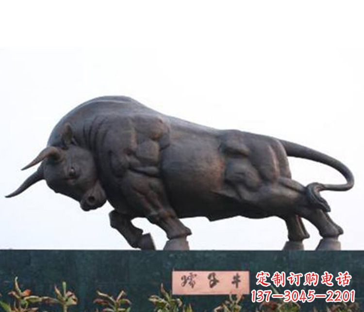 信阳铜雕孺子牛动物雕塑