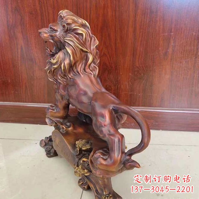 信阳铜雕狮子动物雕塑摆件