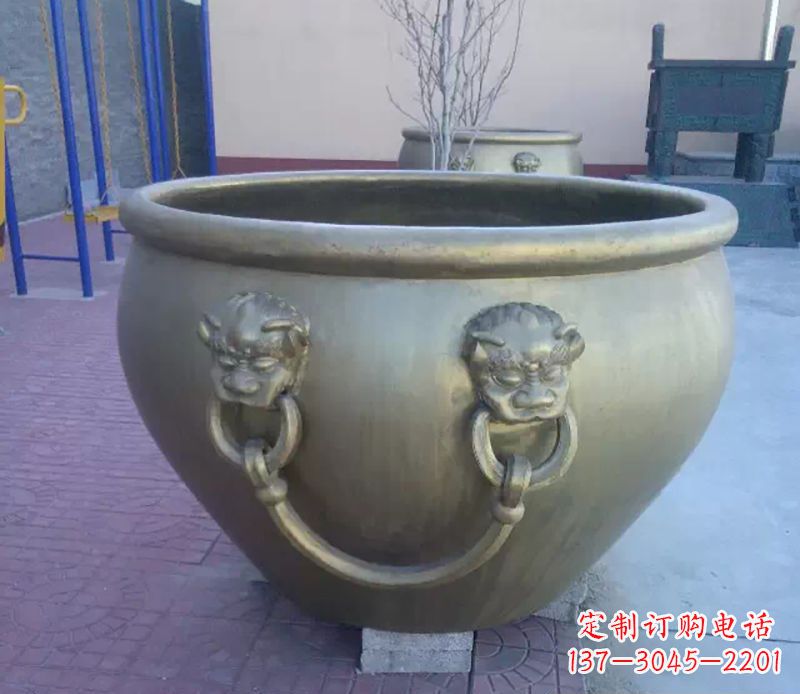 信阳铜雕水缸