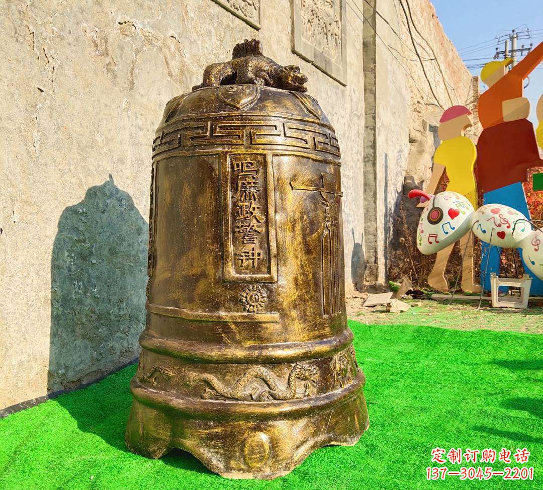 信阳铜雕寺庙警钟雕塑摆件
