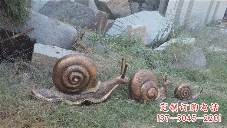 信阳铜雕蜗牛