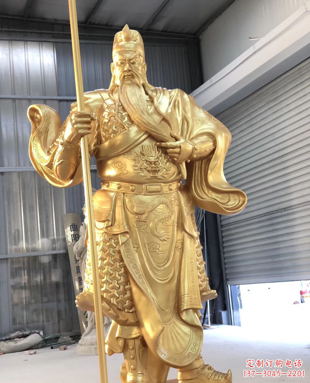 信阳铜雕武财神雕塑