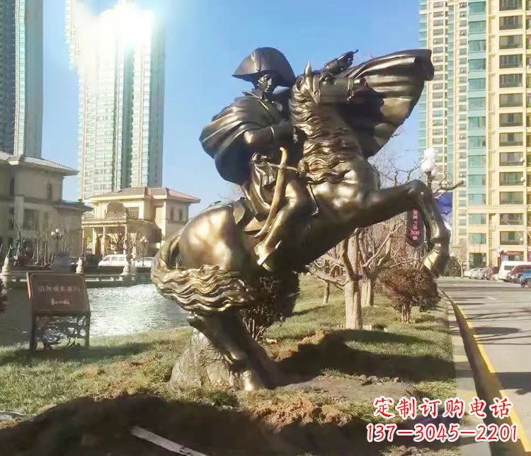 信阳铜雕西方骑马雕塑人物