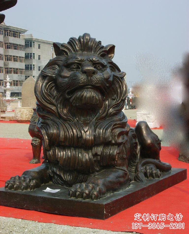 信阳铜雕西洋狮子222