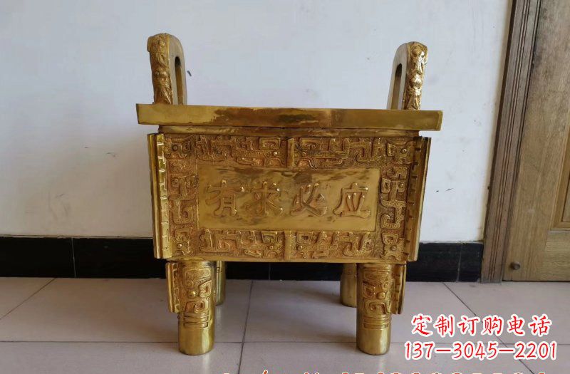 信阳铜雕香炉雕塑