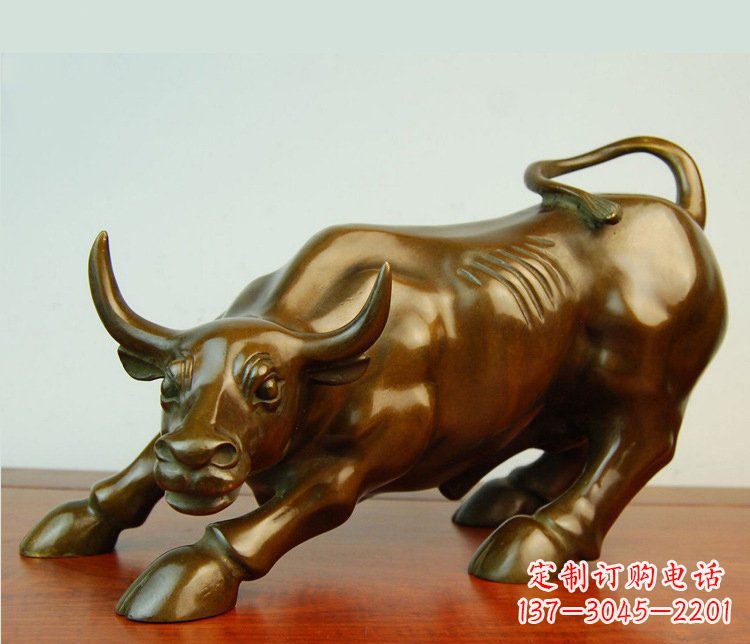 信阳铜雕小区动物牛摆件