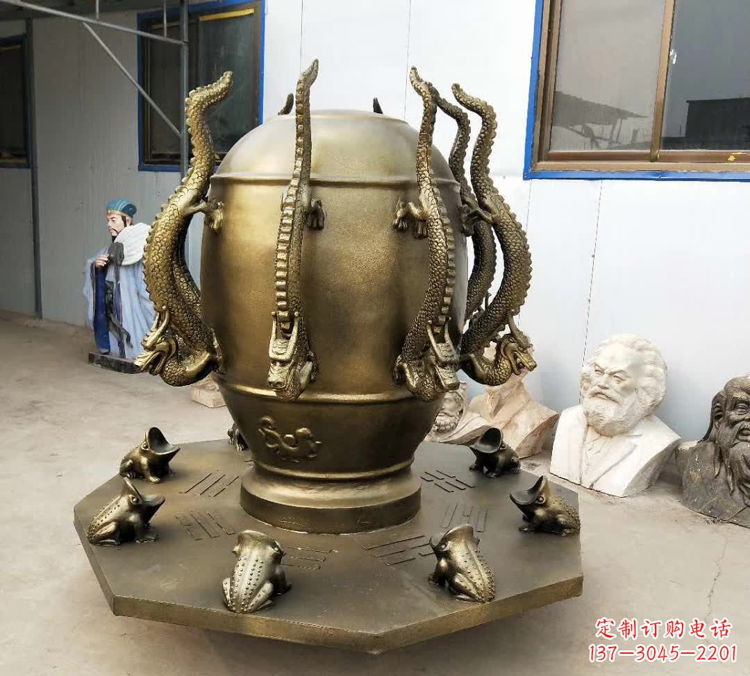 信阳铜雕校园景观地动仪