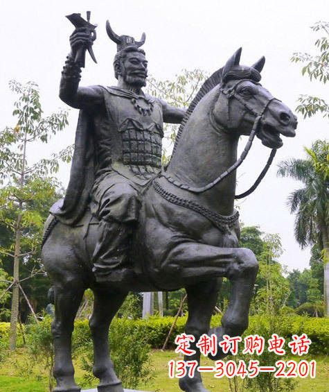 信阳铜雕炎帝骑马