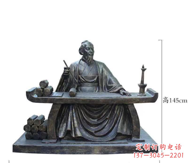 信阳铜雕张仲景人物