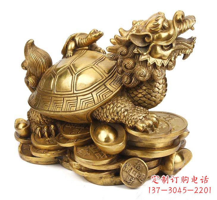 信阳铜雕招财龙龟