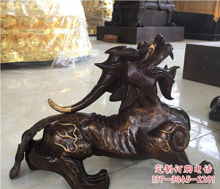 信阳铜雕招财辟邪貔貅雕塑摆件
